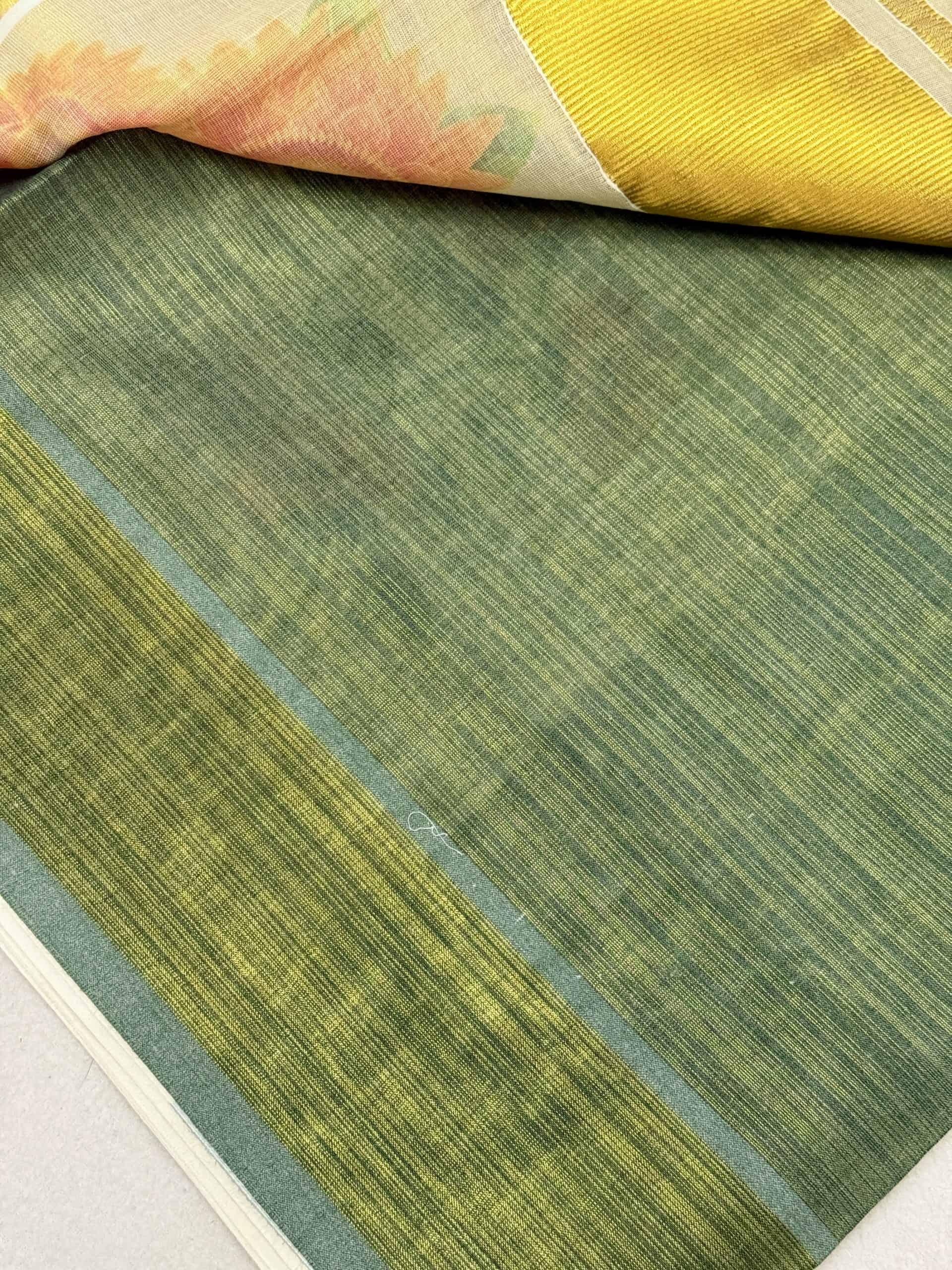 Kerala Saree with Sunflower Floral Prints