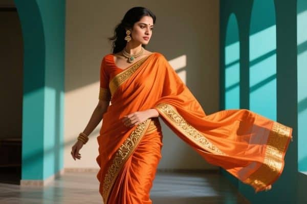 Maheshwari Silk Saree
